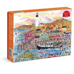 Galison 1000 piece puzzle: Autumn By The Sea, by Michael Storrings